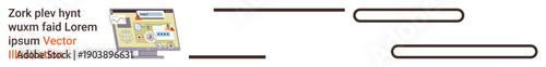 Data analysis, workflow design, online learning, digital technology, business presentation, and content organization. Display showing visual data elements and text. Data analysis and workflow design