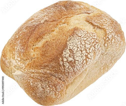 Cuadro en lienzo Ciabatta bread isolated