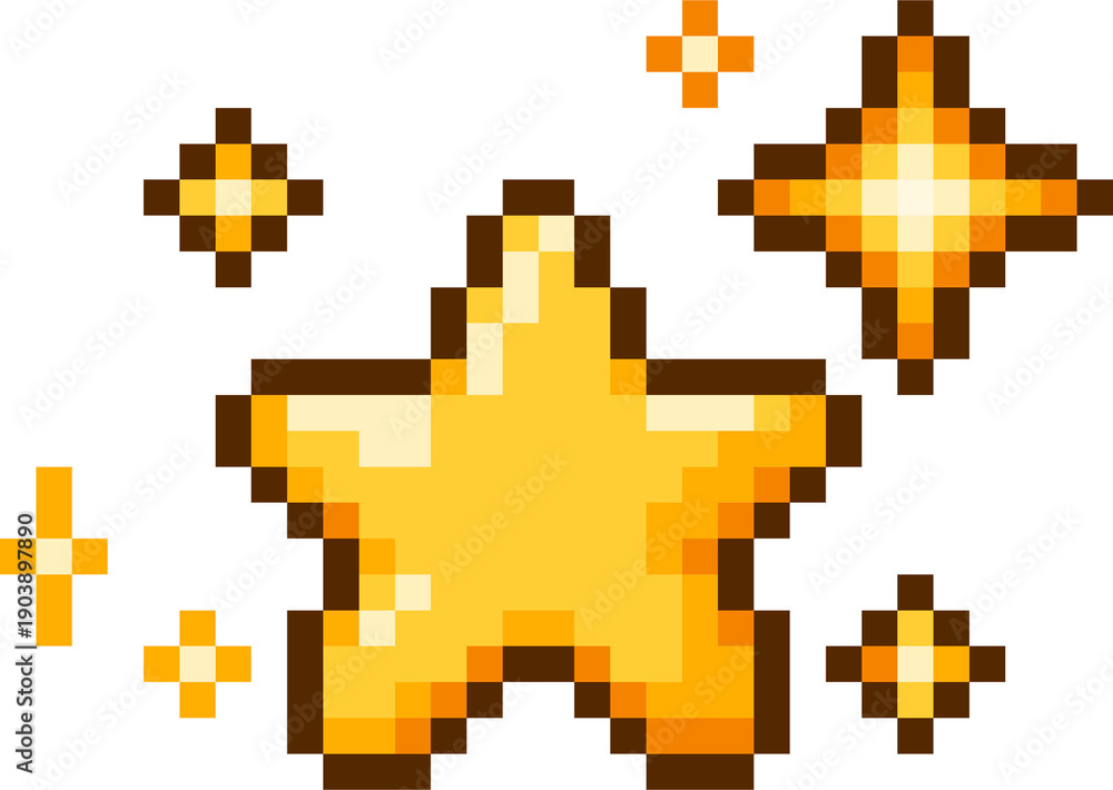 Obraz premium pixel nature things game