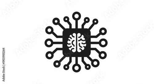 Brain Chip Microchip Electronic Device.