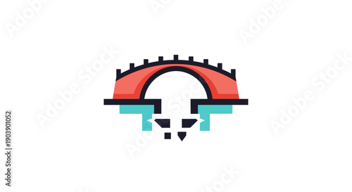 Colorful Graphic Design Element Icon.