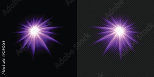 Purple Energy Star Glow