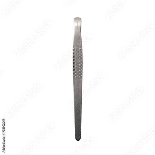 Metal File Used in Crafting and Shaping Various Materials Displayed on a Plai...