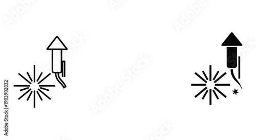 Minimalist home security icons set isolated on white background vector illustration
