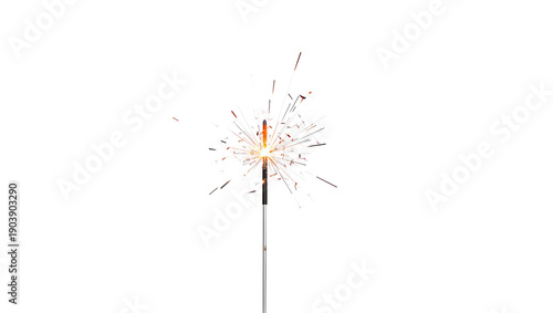 Sparkler Lights up for Celebration During Evening Gathering With Friends and ...