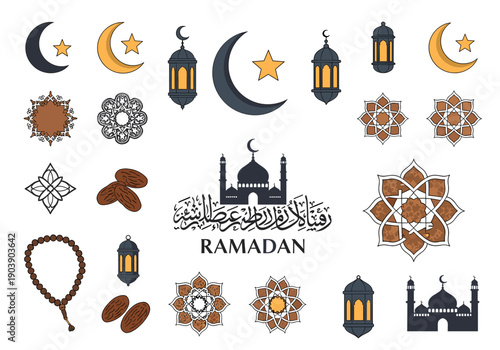 A serene illustration of prayer beads evoking spirituality and mindfulness, ideal for religious content.