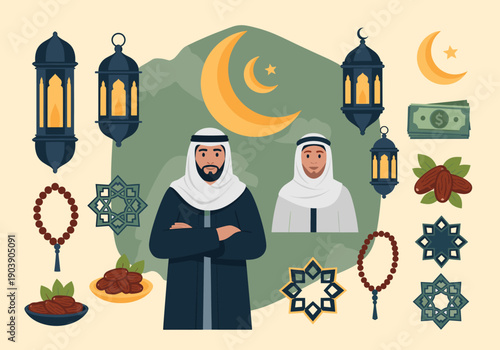 A serene illustration evoking spirituality and tradition, perfect for cultural and religious content.