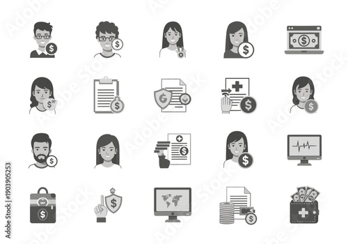 A minimalist illustration evoking financial transactions and consumerism, ideal for marketing materials.