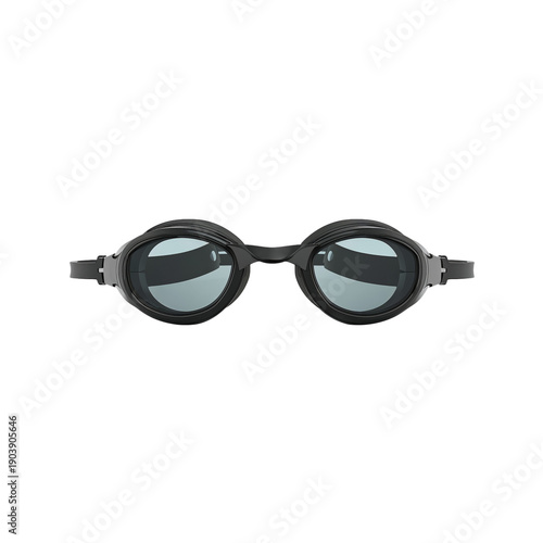 Black Swimming Goggles Suitable for Training and Competitions During Morning ...