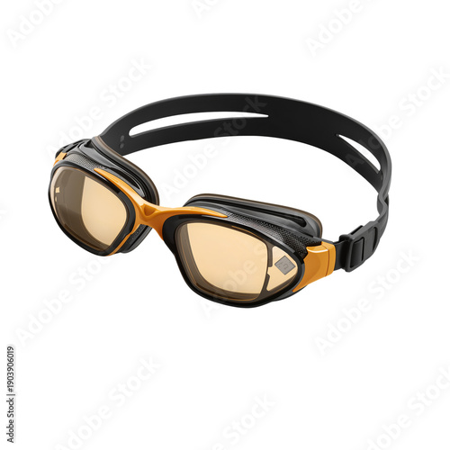 Goggles for Swimming Used for Practice in a Pool Setting During Daytime