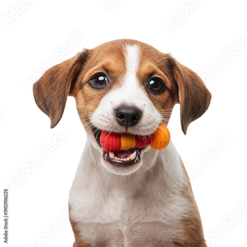 Cute Puppy Playing on the Floor With a Happy Expression Near Bright Light