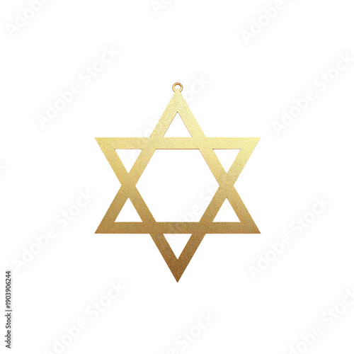 Star Symbol Shines Brightly With Details of Design and Color in a Simple Disp...