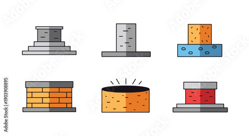 Foundation Line art vibrant color