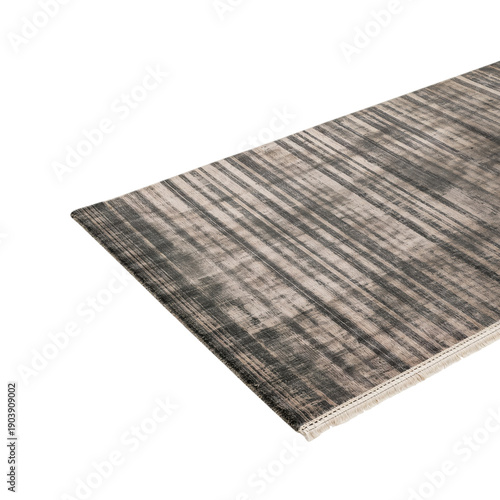 Red Decorative Rug With Floral Patterns on Display in a Bright Indoor Space