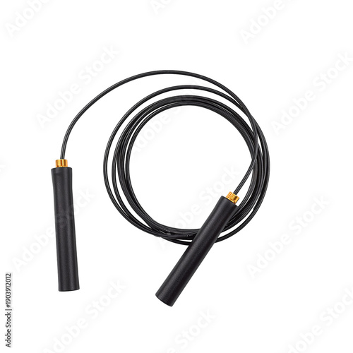 Jump Rope Used for Exercise in a Gym Setting During the Morning Hours