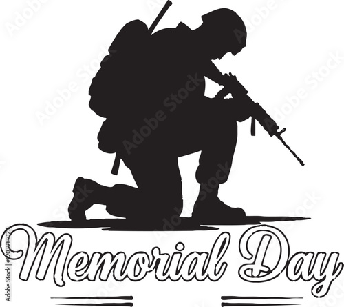 Memorial day tribute honoring fallen heroes and soldiers on memorial day