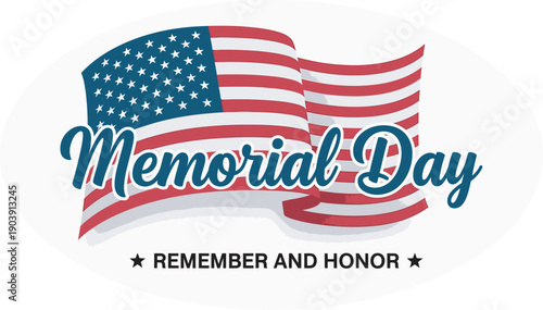 Memorial day tribute honoring fallen heroes and celebrating american patriotism