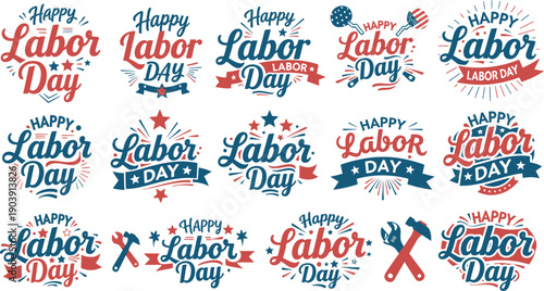 Happy labor day celebrations and worker appreciation
