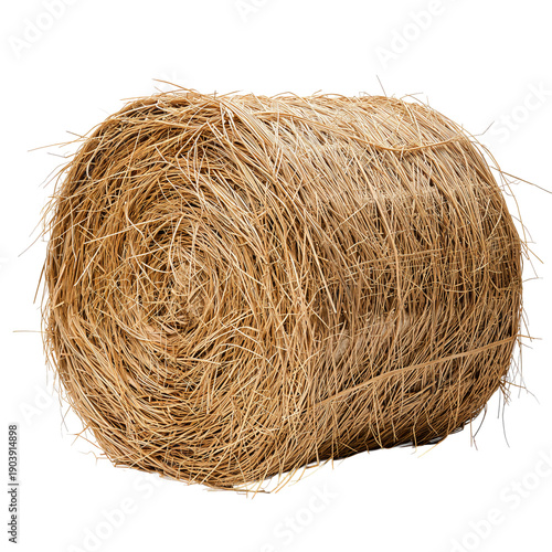 Round Bale of Hay on a Farm During Daytime in an Agricultural Area