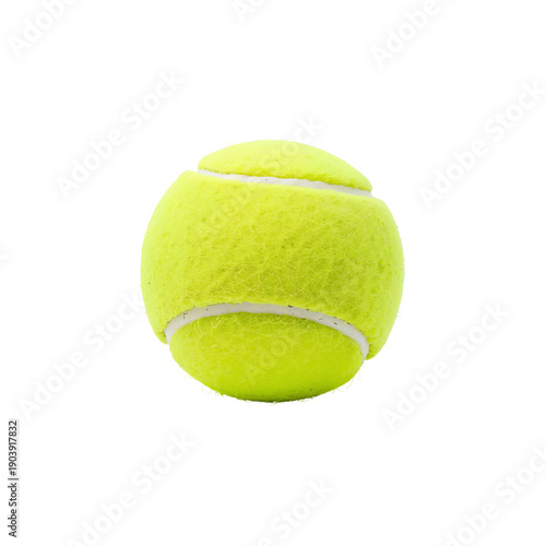 Bright Yellow Tennis Ball on a Plain Background During Daylight