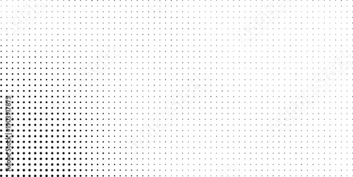 Halftone dot pattern background - black and white illustration