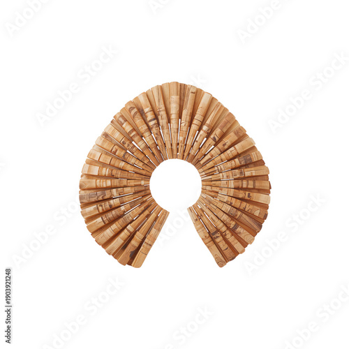 Decorative Item Made of Wine Corks Placed on a Flat Surface for Display in a ...