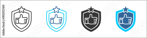 reability icon set multiple style collection	