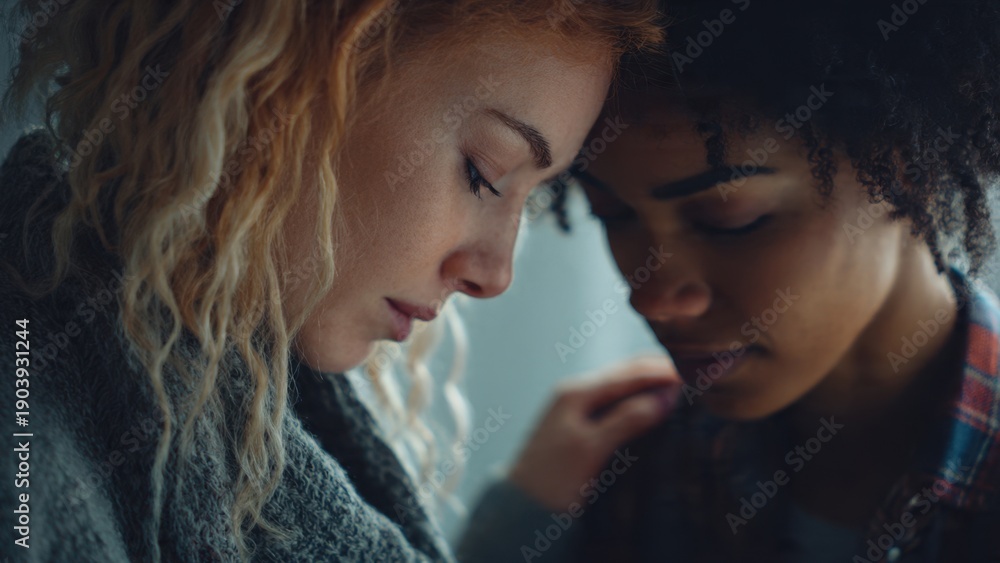 Obraz premium Comforting Friends