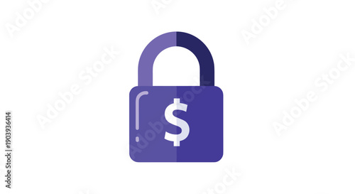 Padlock with Dollar Sign
