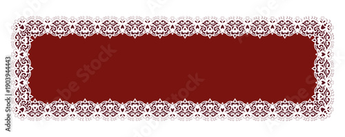 Lace Frame Vintage Vector Elegant Coquette Girly Border Card Poster Invitation