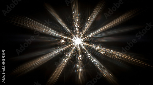 Wallpaper Mural Bright explosion of light with radiant streaks and sparkling particles. Torontodigital.ca