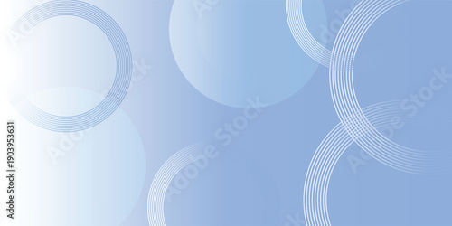Abstract blue background with soft gradients and circular line patterns, modern and clean design ideal for technology, business, or presentation use