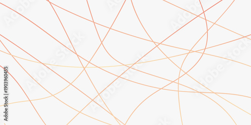 Abstract white background with golden lines - Vector illustration