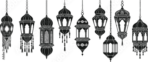 Ramadan lanterns decorations for holy month of fasting and prayer