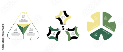 Three-step infographic vector set, business presentation with a neat and modern style for web, banner, poster, annual, marketing etc. editable vector eps