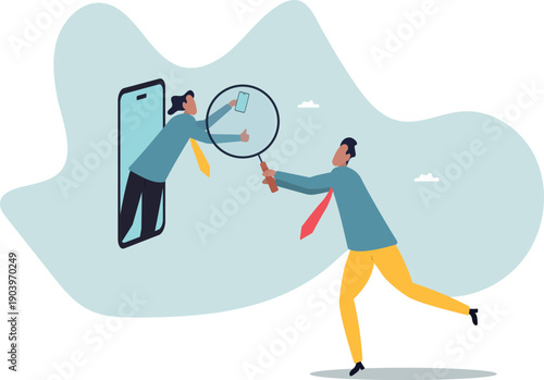 Know your customer process to identify user in online banking, cryptocurrency trading or cyber transaction.about a man and his life.