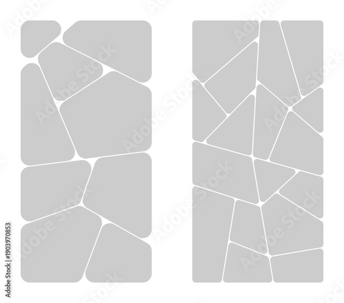 Rounded Mosaic Photo Collage in Vertical Layout for Creative Poster Design