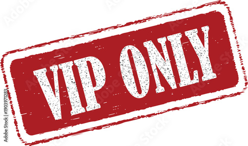 Exclusive VIP only red stamp for premium access