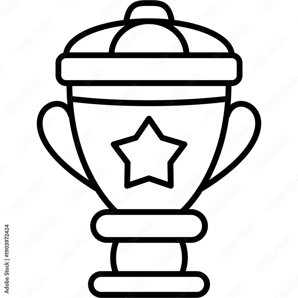 Obraz premium Trophy Outline Icon