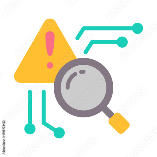 Risk Assessment Icon - Flat Color