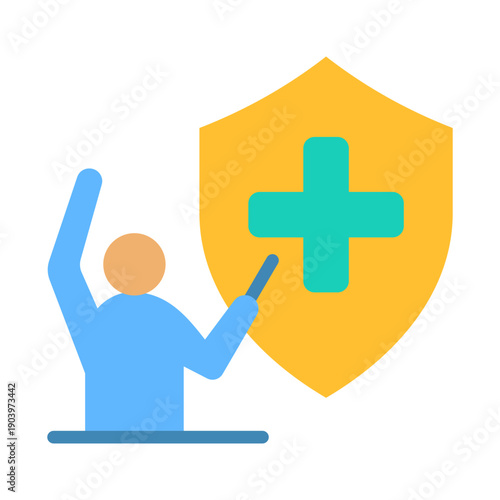 Safety Briefing Icon - Flat Color