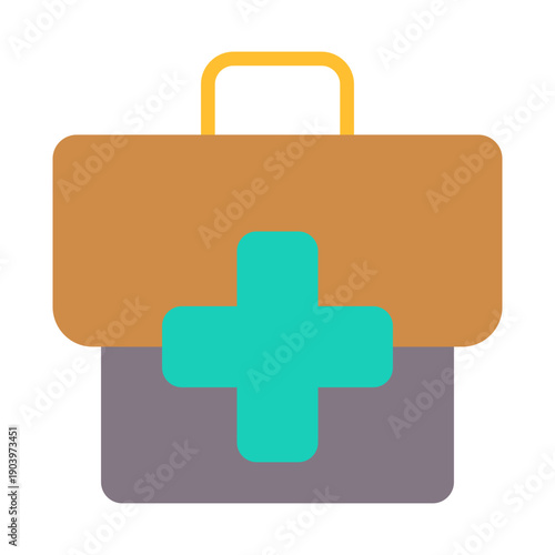 Emergency Kit Icon - Flat Color