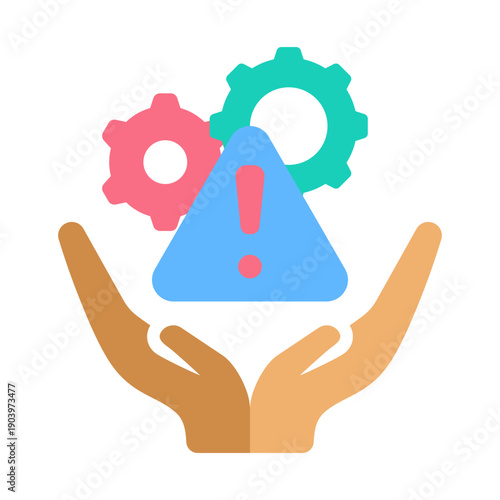 Incident Command Icon - Flat Color