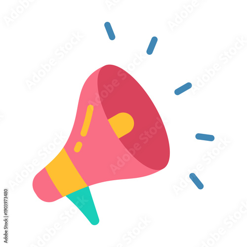 Public Announcement Icon - Flat Color