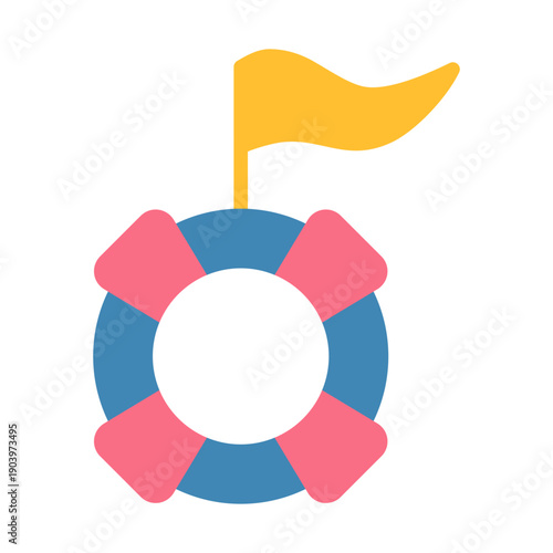 Rescue Mission Icon - Flat Color