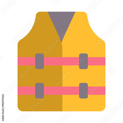 Life Jacket Icon - Flat Color
