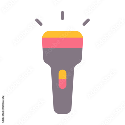 Flashlight Icon - Flat Color