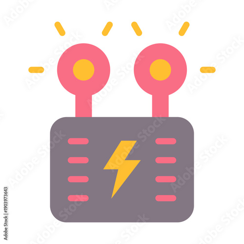 Emergency Lighting Icon - Flat Color