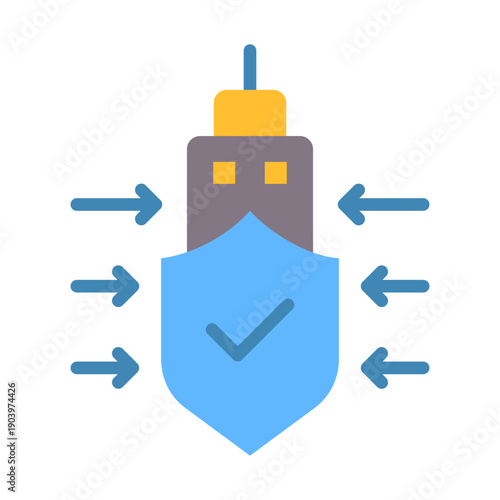 Resilience Building Icon - Flat Color