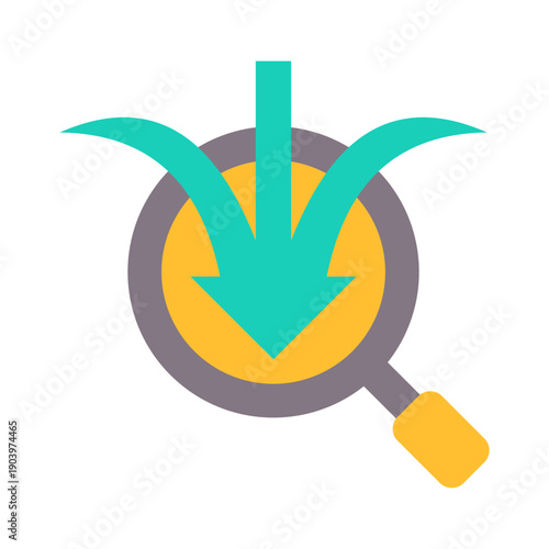 Resource Tracking Icon - Flat Color